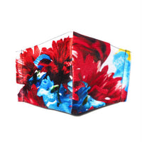 布マスク | Red&Blue Dahlia