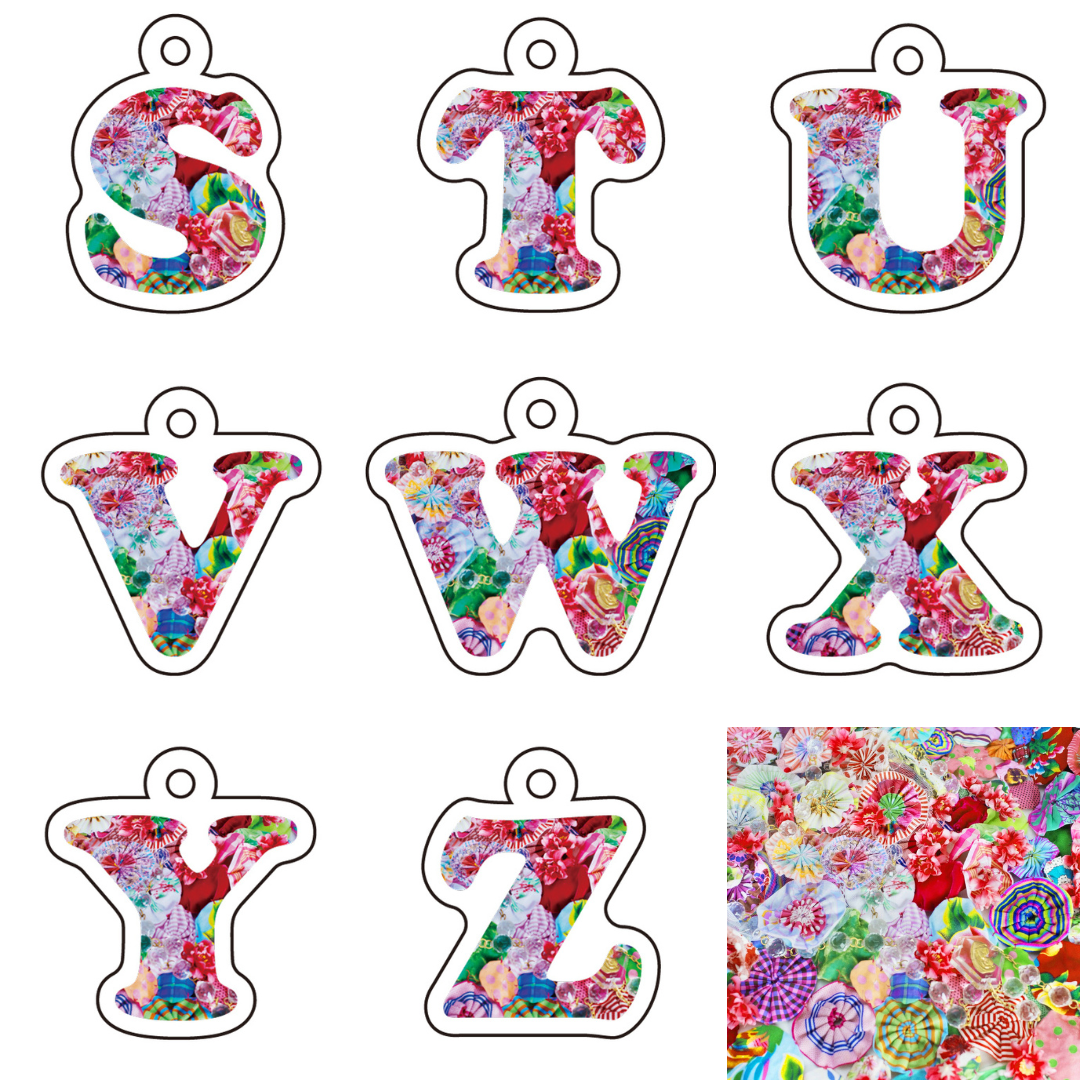 イニシャルキーホルダー(Mサイズ)| Quilt – MIKA NINAGAWA OFFICIAL イニシャルキーホルダー(Mサイズ)| Quilt – MIKA NINAGAWA OFFICIAL